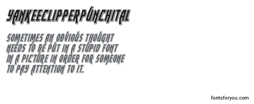 Yankeeclipperpunchital Font
