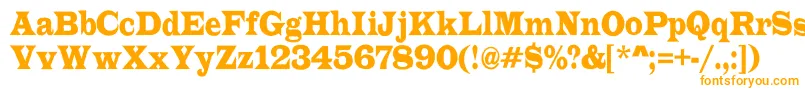 LatinorgnrRegular Font – Orange Fonts on White Background