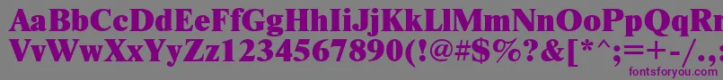 Ptnew9 Font – Purple Fonts on Gray Background