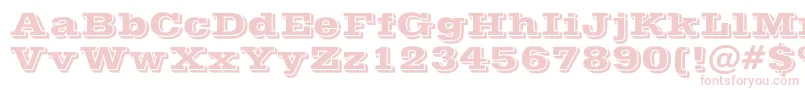 Vinera Font – Pink Fonts on White Background