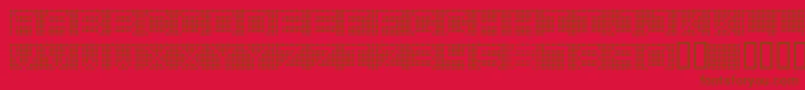 7inchRounded Font – Brown Fonts on Red Background