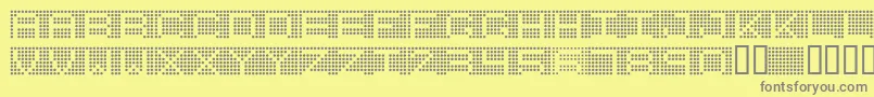 7inchRounded Font – Gray Fonts on Yellow Background
