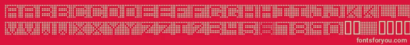 7inchRounded Font – Green Fonts on Red Background