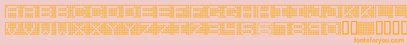 7inchRounded Font – Orange Fonts on Pink Background