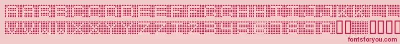 7inchRounded Font – Red Fonts on Pink Background