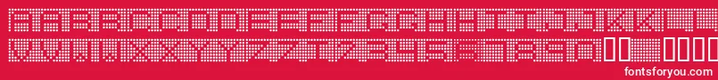 7inchRounded Font – White Fonts on Red Background
