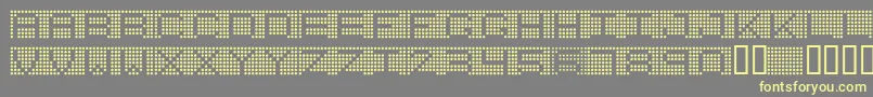 7inchRounded Font – Yellow Fonts on Gray Background