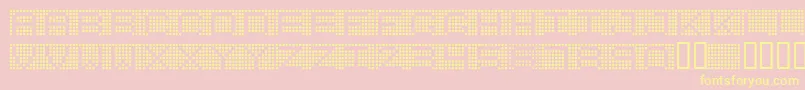 7inchRounded Font – Yellow Fonts on Pink Background