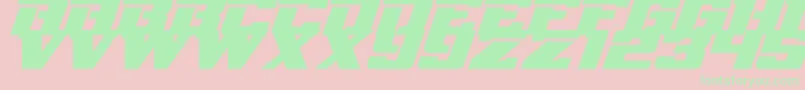 NflRedzone Font – Green Fonts on Pink Background