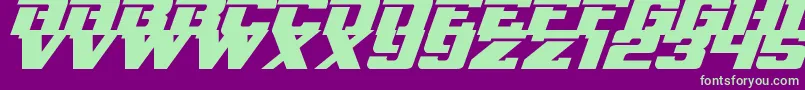 NflRedzone Font – Green Fonts on Purple Background