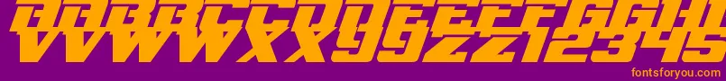 NflRedzone Font – Orange Fonts on Purple Background