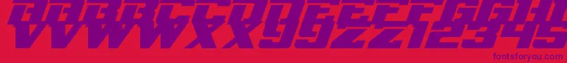 NflRedzone Font – Purple Fonts on Red Background