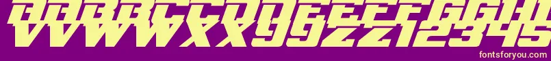 NflRedzone Font – Yellow Fonts on Purple Background