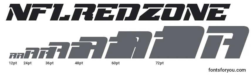 Размеры шрифта NflRedzone