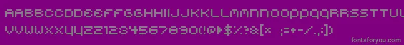 Czcionka Belmongo – szare czcionki na fioletowym tle