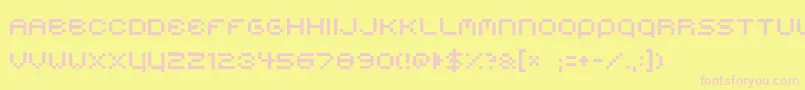 Belmongo Font – Pink Fonts on Yellow Background
