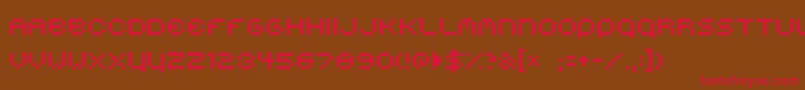 Belmongo Font – Red Fonts on Brown Background