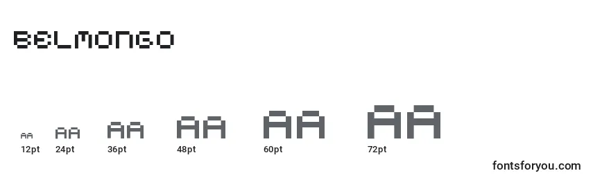 Belmongo Font Sizes