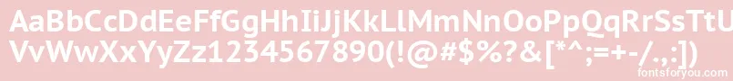 Ptc75fW Font – White Fonts on Pink Background