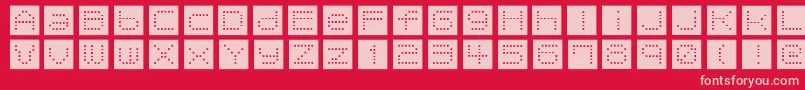 TomatoCoffee Font – Pink Fonts on Red Background