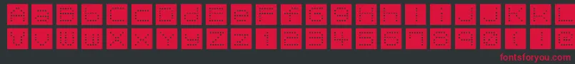 TomatoCoffee Font – Red Fonts on Black Background