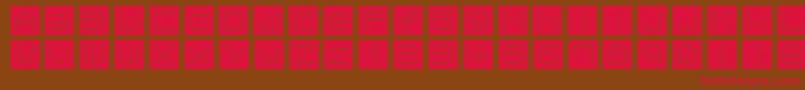 TomatoCoffee Font – Red Fonts on Brown Background