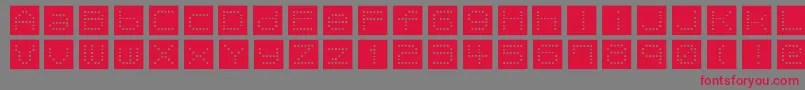 TomatoCoffee Font – Red Fonts on Gray Background