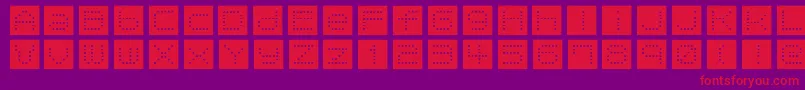 TomatoCoffee Font – Red Fonts on Purple Background