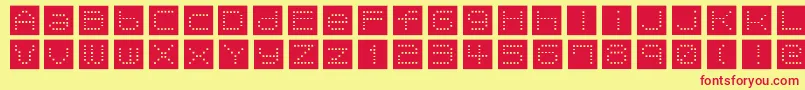 TomatoCoffee Font – Red Fonts on Yellow Background