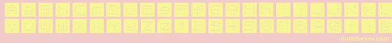 TomatoCoffee Font – Yellow Fonts on Pink Background