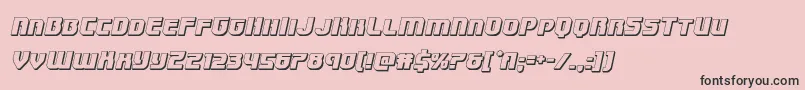 Speedwagon3Dital Font – Black Fonts on Pink Background