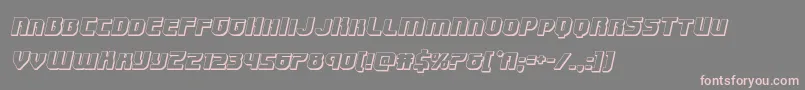 Speedwagon3Dital Font – Pink Fonts on Gray Background