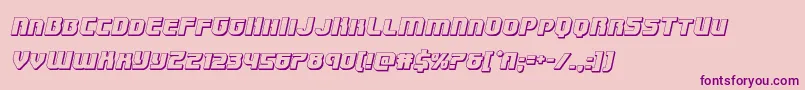 Speedwagon3Dital Font – Purple Fonts on Pink Background