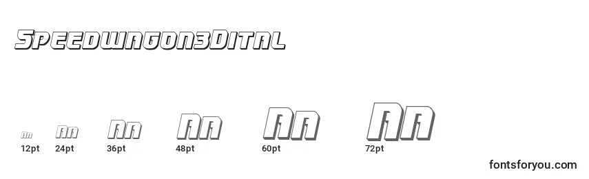 Speedwagon3Dital Font Sizes