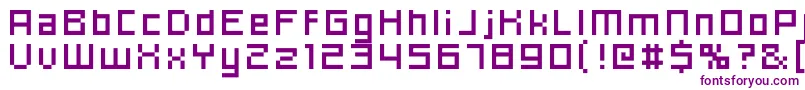 Hooge0656-fontti – violetit fontit
