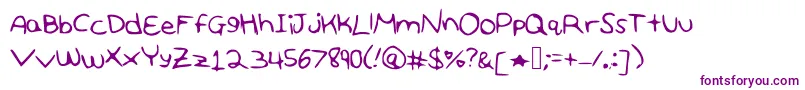 Шрифт 100love – фиолетовые шрифты на белом фоне