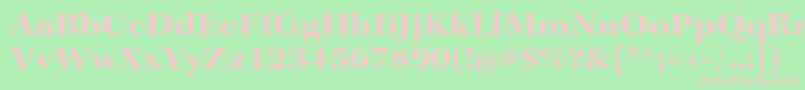 KeplerstdBoldextsubh Font – Pink Fonts on Green Background