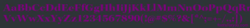 KeplerstdBoldextsubh-fontti – violetit fontit mustalla taustalla