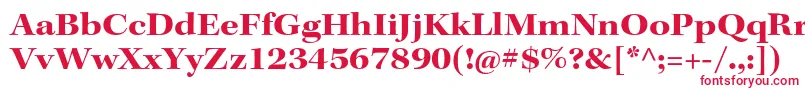 KeplerstdBoldextsubh Font – Red Fonts on White Background