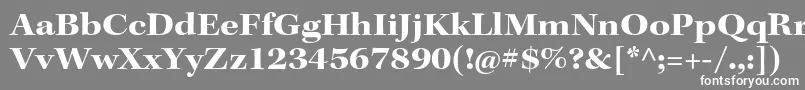 KeplerstdBoldextsubh Font – White Fonts on Gray Background