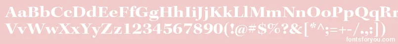 フォントKeplerstdBoldextsubh – ピンクの背景に白い文字