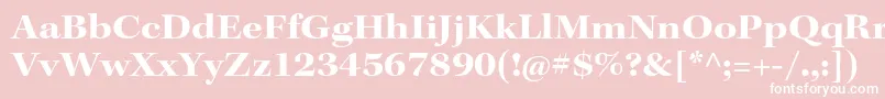 KeplerstdBoldextsubh Font – White Fonts on Pink Background