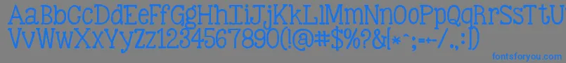 More about Kgbestillandknow Font Kgbestillandknow Font – Blue Fonts on Gray Background