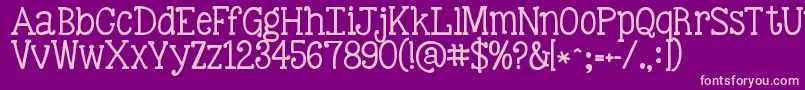 En savoir plus sur la police Kgbestillandknow Police Kgbestillandknow – polices roses sur fond violet