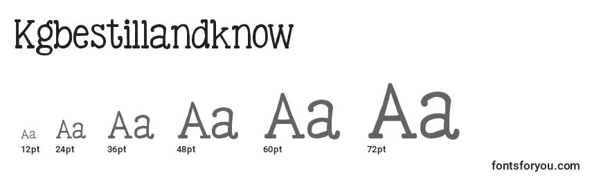 Kgbestillandknow Font Sizes