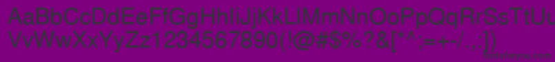 Nimbussanlcy Font – Black Fonts on Purple Background