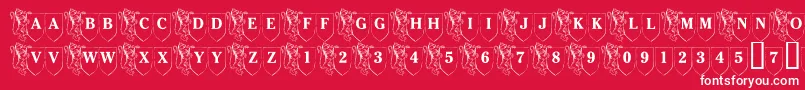 LmsFamilyShield Font – White Fonts on Red Background