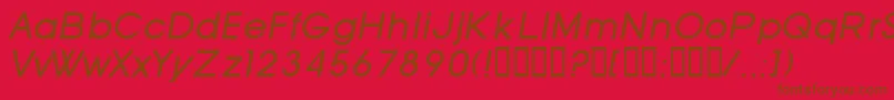 SfOldRepublicItalic Font – Brown Fonts on Red Background