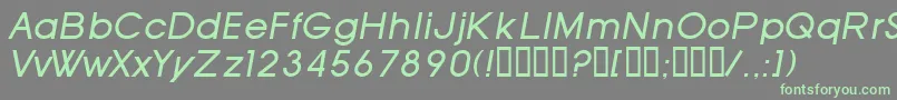 SfOldRepublicItalic-fontti – vihreät fontit harmaalla taustalla