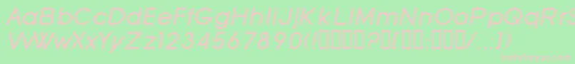 SfOldRepublicItalic Font – Pink Fonts on Green Background